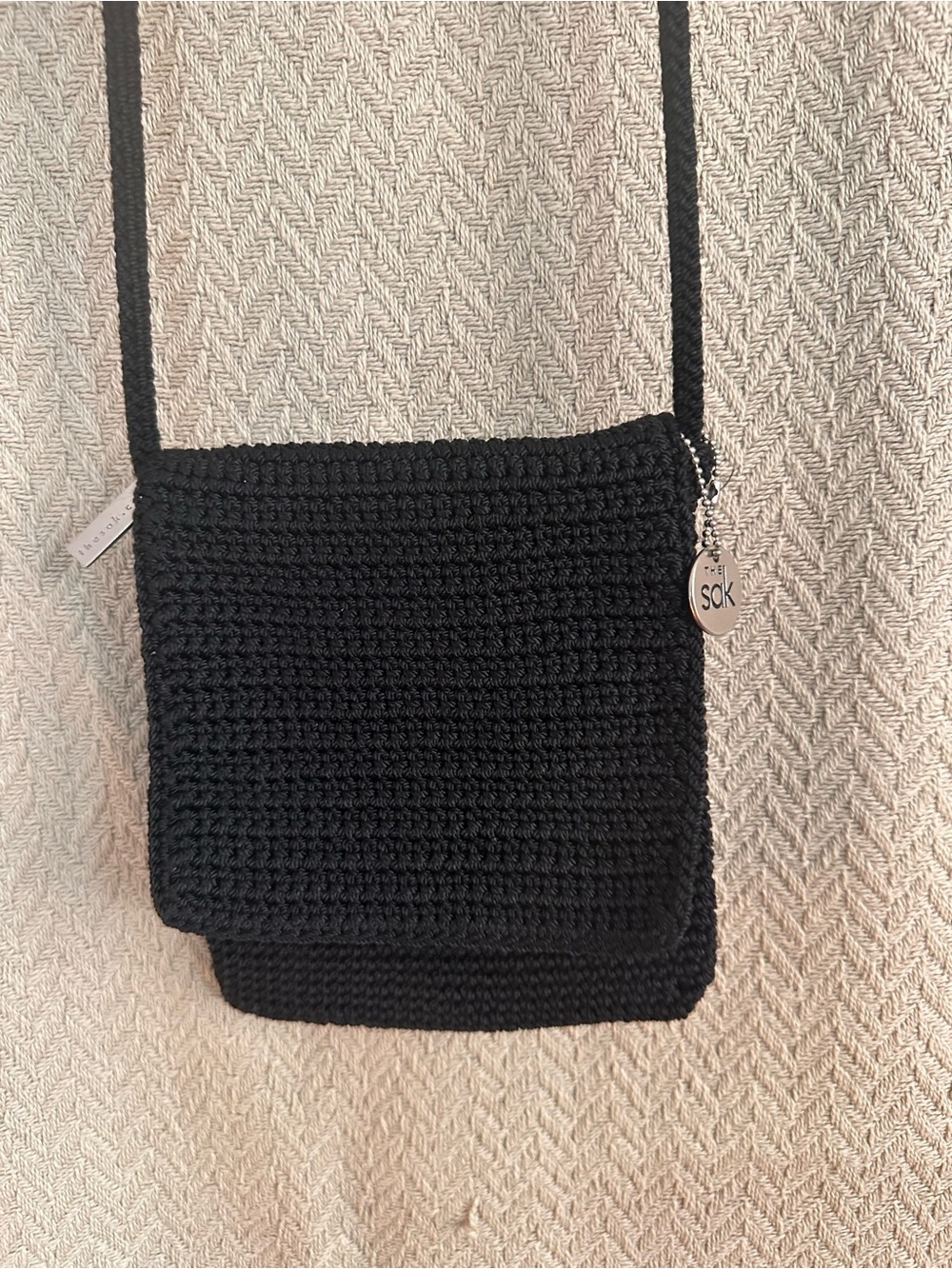 The Sak Black Hand-Knit Crossbody Purse - Picture 3 of 6